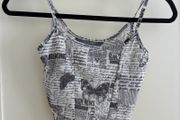 Black and white Primark crop top