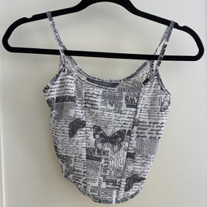Black and white Primark crop top
