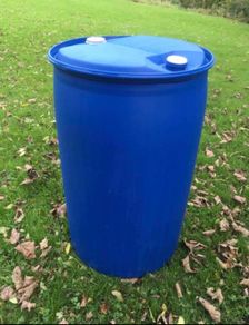 Plastic Barrels blue 200 litre Like New