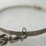 Vintage 925 Sterling Silver bangle with charm Image 3