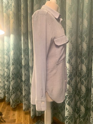 Zara long sleeve light blue blouse. Size L