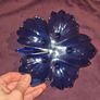 Vintage Cobalt Blue Leaf Dish Image 4