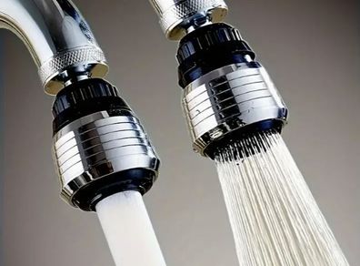 Splash-Proof Faucet Extender with Dual Spray Modes, new.