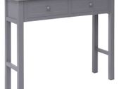 Console Table Grey 90x30x77 cm Wood