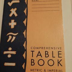 vintage school table book