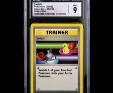 Switch 95/102 1999-2000 CGC 9 Mint Common WOTC Base Set 1999 Pokemon Card Vintage 4th Print