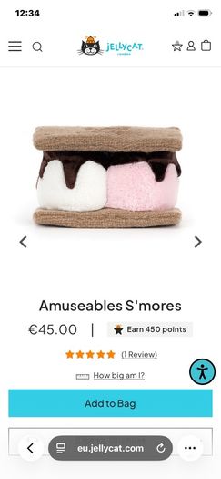 New JELLYCAT Amuseables S'mores