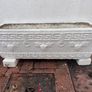 Stone concrete rectangular planters x 4 Image 2