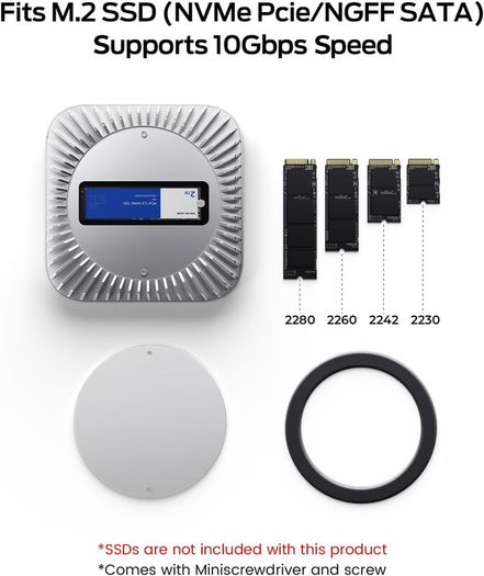 NVMe SSD Enclosure & USB-C Hub