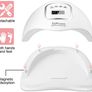 150 Watt LED UV Nail Lamp Gel Polish Curing, CCHOME Fast Nail Dryer with Timing function -10S/30S/60S/90S Image 5