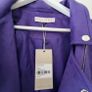 Suede Biker Jacket in Purple Image 4