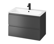 Vanity Unit Cersanit Moduo 80cm Anthracite (CABINET + WASHBASIN)