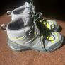 Quechua Kids Waterproof Hiking Boots Grey Lime Size UK3 Image 4