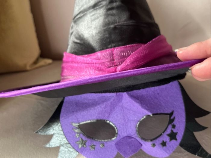 Tesco F+F witch fancy dress with hat Age 3-4 EUC