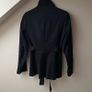 Reiss Black Funnel Neck Coat Image 5