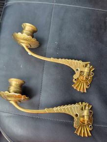 Piano candle holders. Vintage.