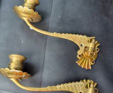 Piano candle holders. Vintage.
