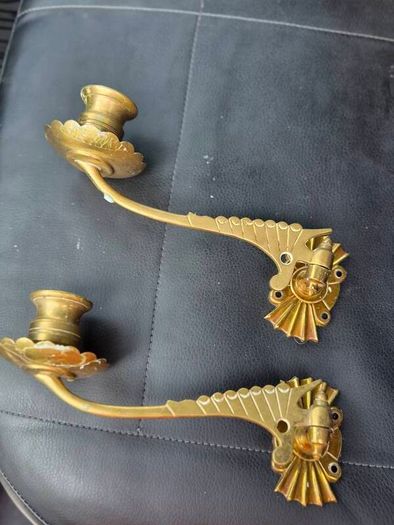 Piano candle holders. Vintage.
