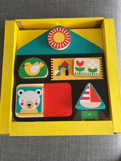 Wooden double sided puzzle