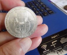 Portugal 1953 20 Escudo.80% Silver.Financial Reform.