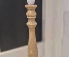 Wooden Lamp Stands x 2