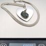 Vintage Sterling Silver And Druzy Pendant Necklace Image 10