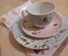 New Cup Saucer Plate Set 6 Euro