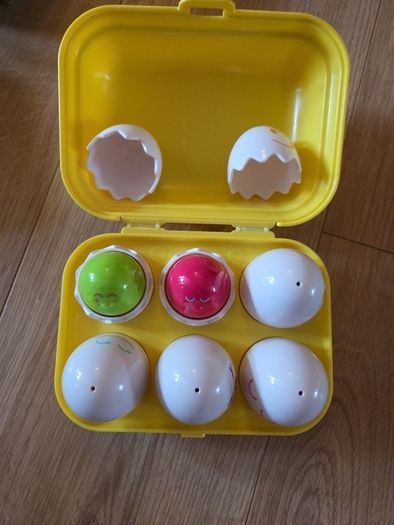 cracking eggs