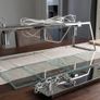 Polished Chrome & Glass 3-Light Box Pendant Fitting / Island Light Image 2