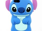iphone5 3D Cartoon Stitch Soft Silicon Case Cover Blue
