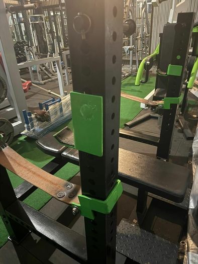 4-Post Powerlifting Bench w/ Band Pins & Safety Catch