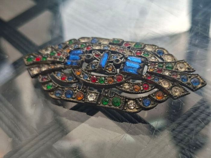 Beautiful Antique 1920's Art Deco Brooch Pin