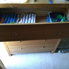 Solid Oak Chest Of Drawers
