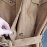 Camel suede safari style jacket Sz L (Fit 12-14UK) Image 4