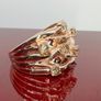 Diamond D'Joy Luxury: Natural Champagne Diamond Bubble Ring Image 8