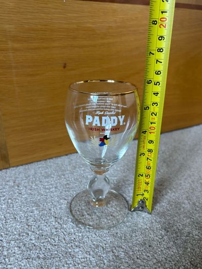 Vintage Paddy Irish Whiskey Glass