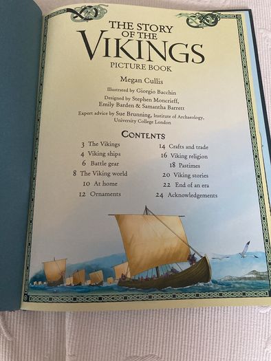 Usborne "The story of the Vikings" picture book