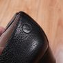 Caprice Black Grained Leather Heeled Loafers 5UK/38EU/24.4cm Image 3