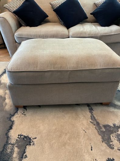 3 seater sofa and foot rest for sale