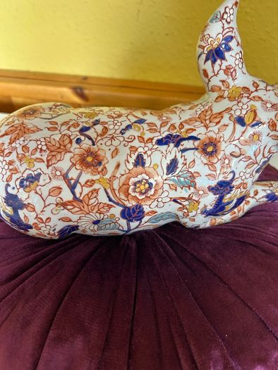 Antique Imari Porcelain Resting Pig