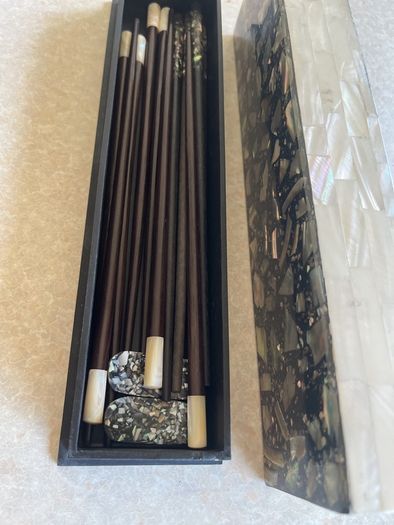 Mother of Pearl Choosticks in box