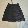 Whistles Black Cotton Broderie Skirt Image 7