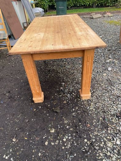 Vintage rustic kitchen table