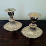 Vintage silver-plated petite candlesticks Image 2