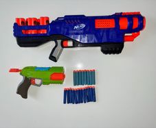 Nerf N Strike Elite Blaster & X Shot Bug Attack Rabid Fire + 20 Darts
