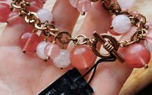 BNWT - Yochi USA gemstone ball bracelet