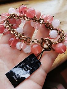 BNWT - Yochi USA gemstone ball bracelet