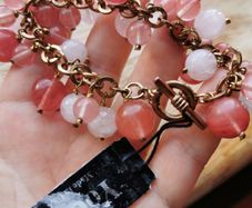 BNWT - Yochi USA gemstone ball bracelet