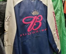 budweiser leather jacket
