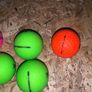 (5) Colored Srixon Soft feel golf balls Image 4